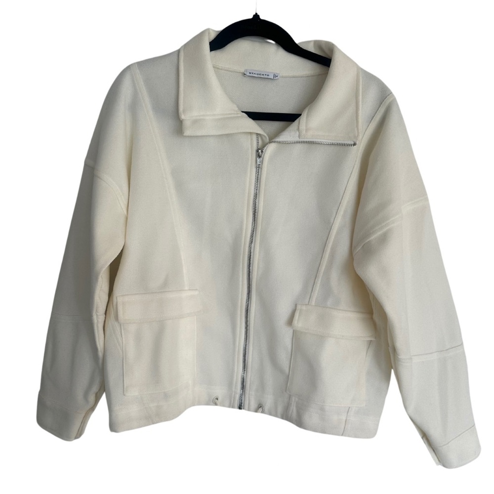 Staccato Jacket Beige/ White Size Small‎ Excellent Condition NWOT